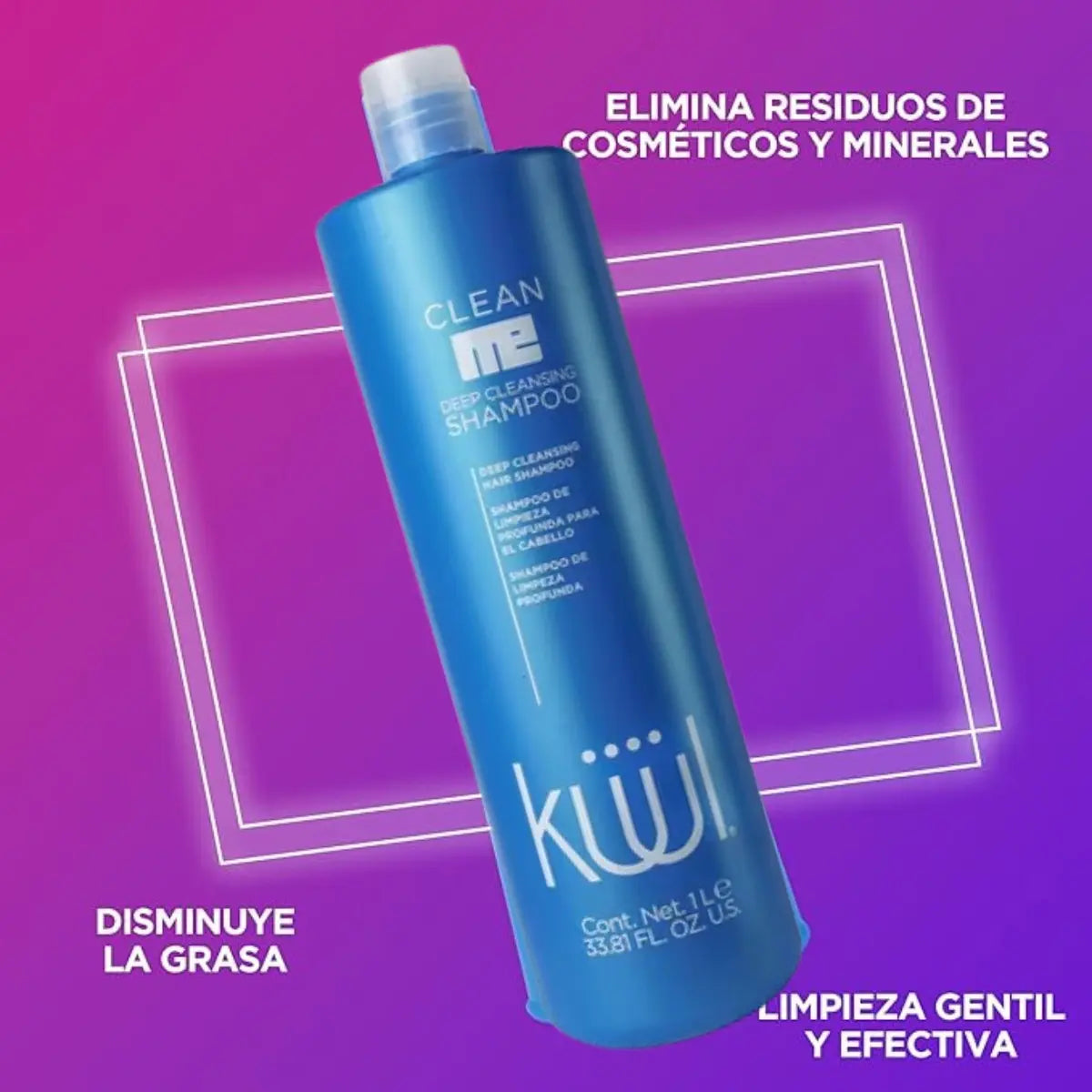 Shampoo De Limpieza Profunda Kuul Clean Me Deep Cleansing 1l