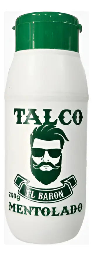 Talco Mentolado El Baron Para Barberia 200g