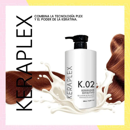 Reparador Definitivo Pelo Riviera Keraplex K.02 Paso 2 500ml