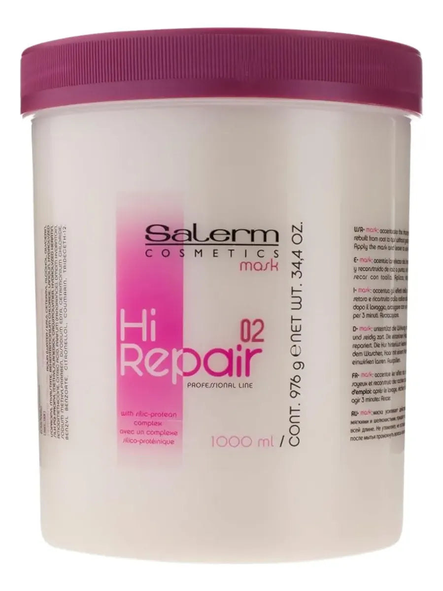 Mascarilla Reparadora Salerm Hair Repair 1000ml Profesional