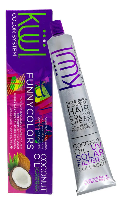Tinte Profesional Kuul Varios Tonos Colores Fantasía Tono Azul jeans