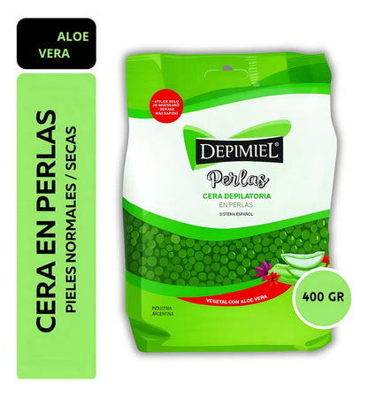 Depimiel Cera Depilatoria Vegetal En Perlas Sistema Español 400 gr