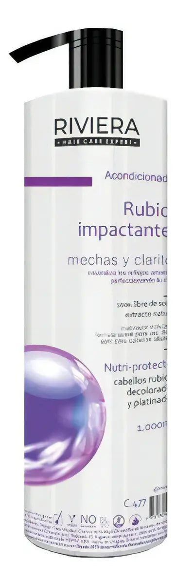 Acondicionador Cabellos Rubios Impactante Riviera 1 Litro