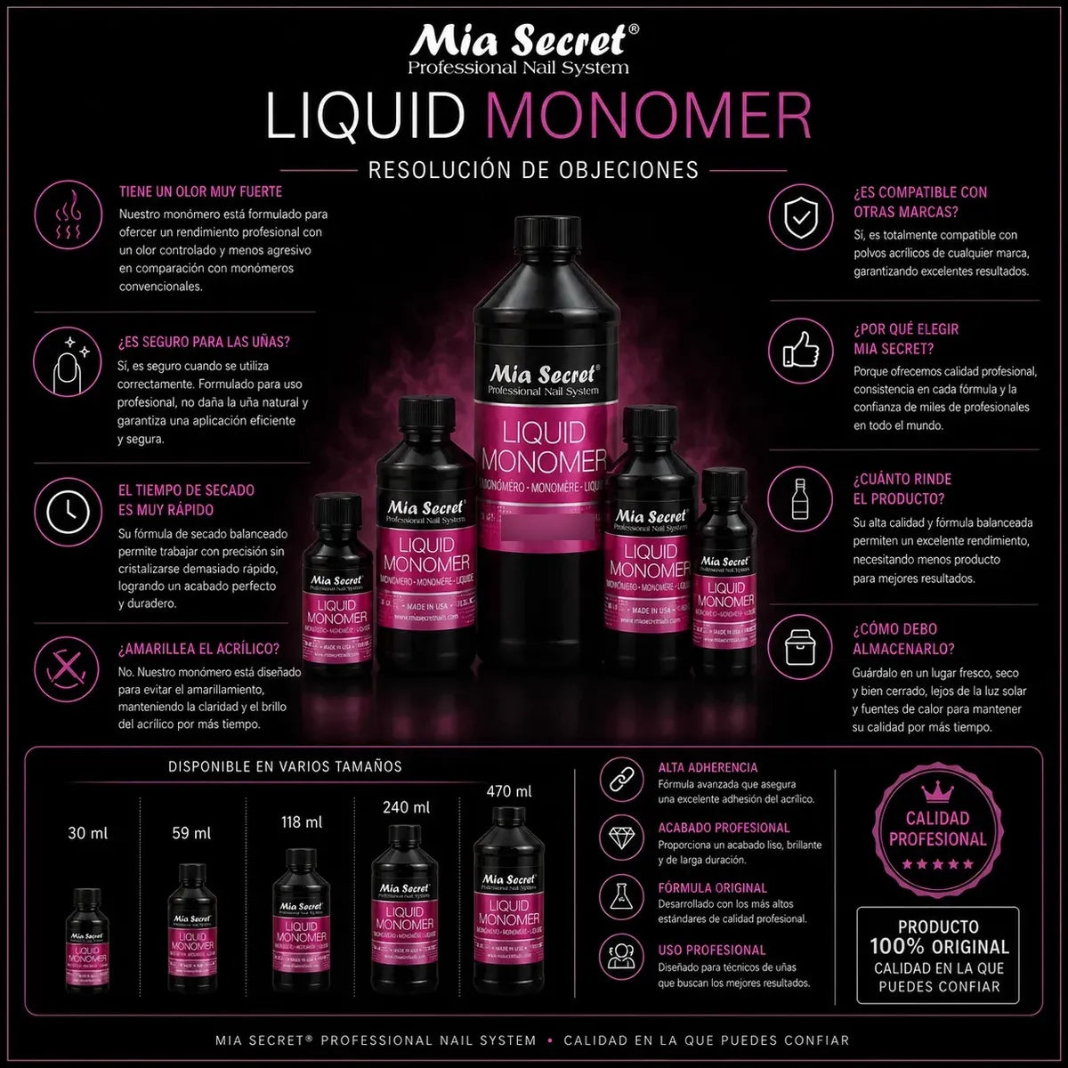 Monomero Mia Secret 470ml