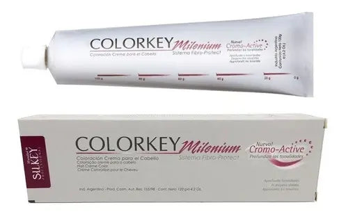 Tinta Silkey Colorkey Milenium Coloración Crema Profesional 120 G Tono 5.3 castaño claro dorado