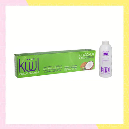 Tinta Kuul N°000 Con Aceite De Coco + Oxidante Activador Tono 000