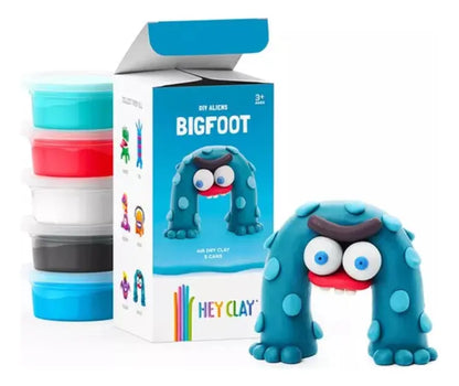 Plastilina Hey Clay Moldeable Bigfoot para Niños 3+ Años DIY Aliens