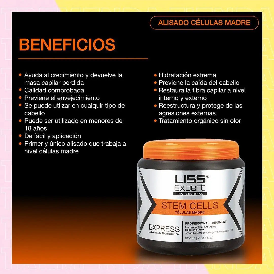 Alisado Progresivo Liss Expert 1kg Celulas Madres