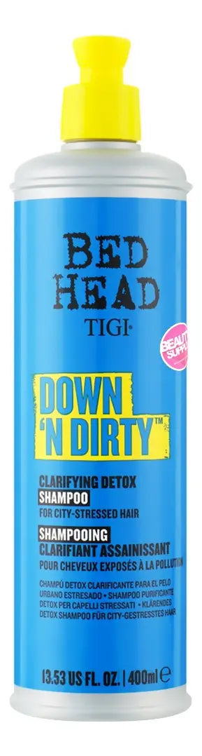 Tigi Bed Head Down N Dirty Shampoo Clarifying Detox X 400ml
