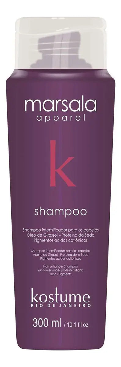 Shampoo Intensifica Color Marsala Apparel Kostume 300 Ml
