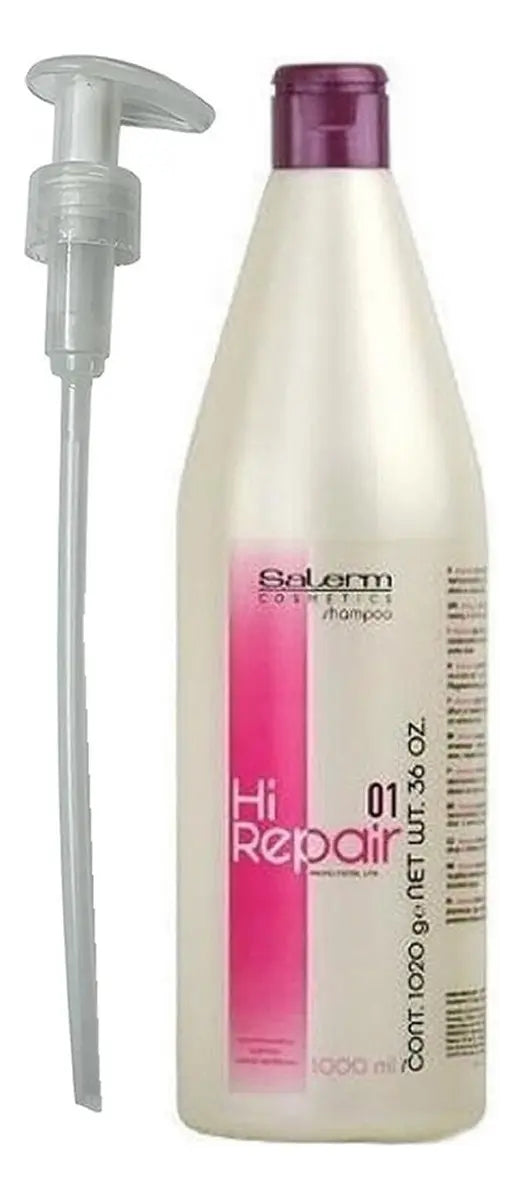 Shampoo Salerm Cabello Dañado Y Deshidratado Hi Repair 1 L