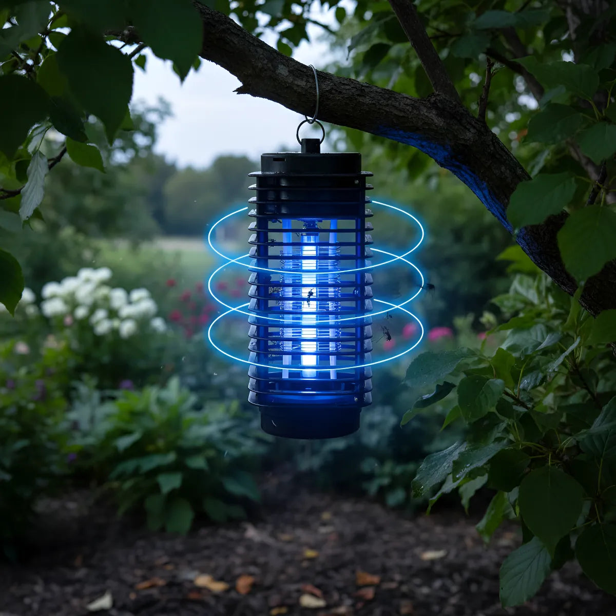 Lampara Exterior Mata Mosquitos Sin Ruido