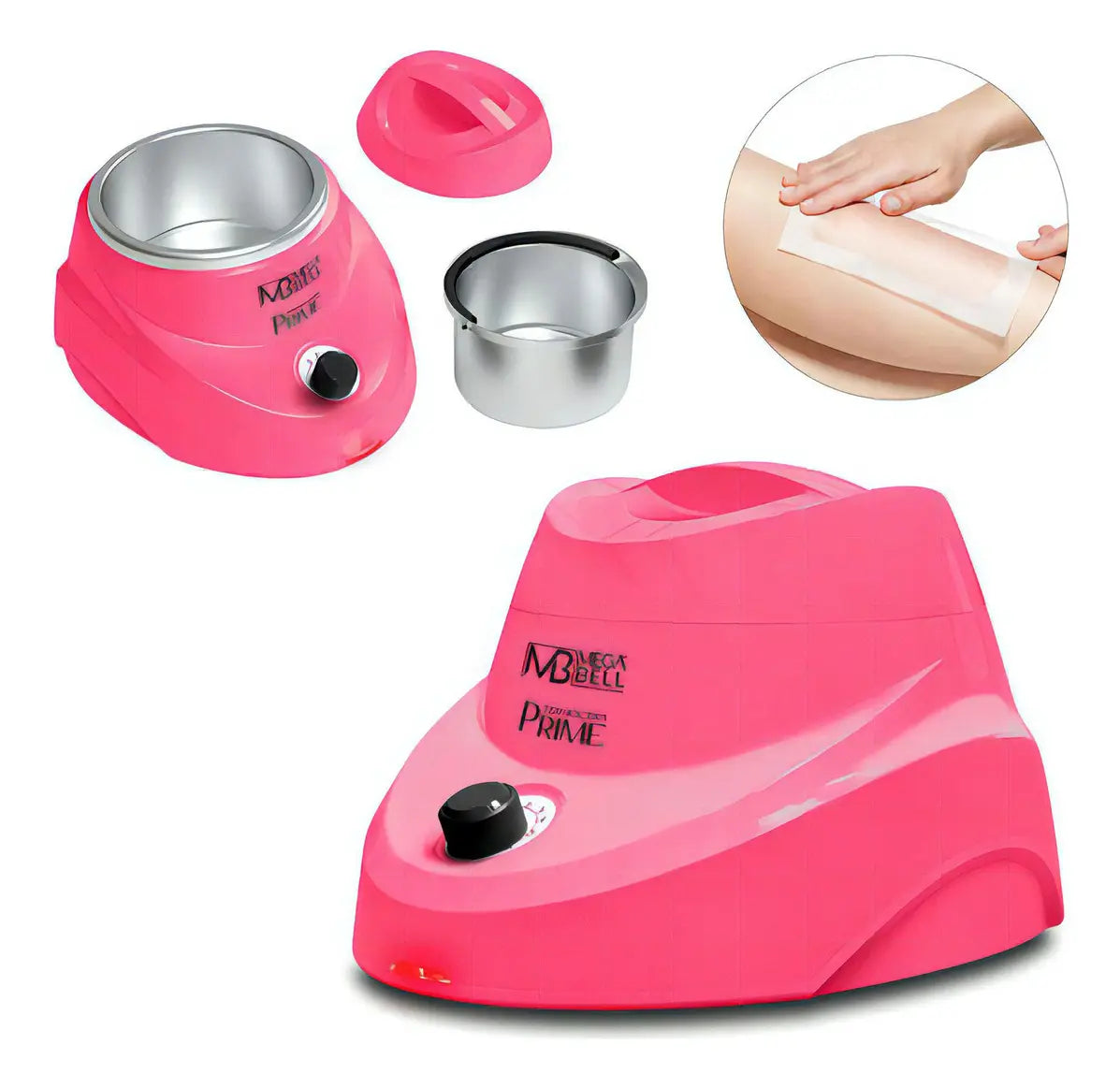 Calentador de cera depilatoria Mega Bell Prime color rosa