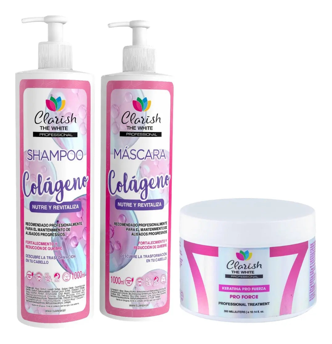 Shampoo Sin Sal  + Acond Con Colágeno + Keratina Concentrada
