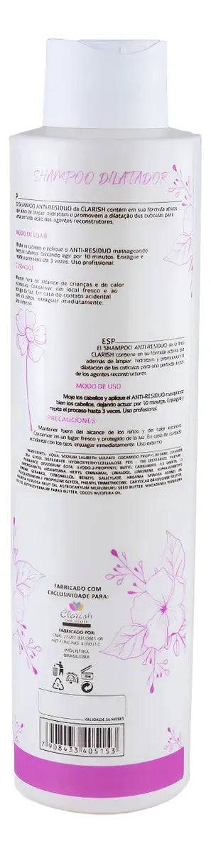 Alisado Orgánico Progresivo Clarish Kit 1l Sin Formol Pro