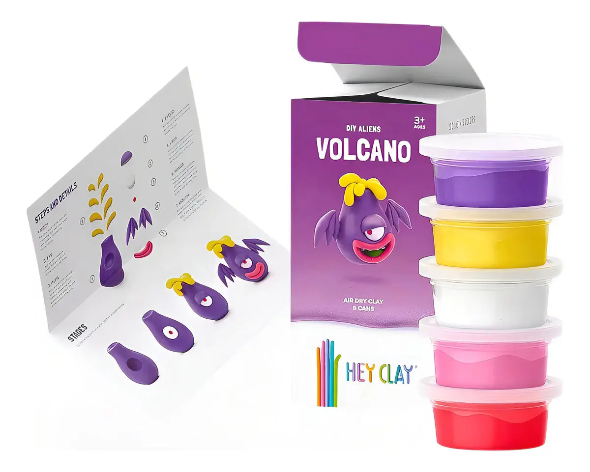 Plastilina Para Moldear Hey Clay Alienígenas Color Volcano Niños 3+