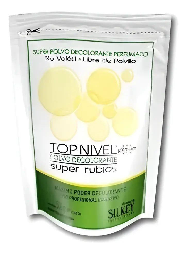 Decolorante Silkey  Top Nivel Premium Tono Luz Blanca