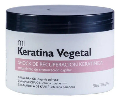 Mi Keratina Vegetal 300ml Shock De Recuperación Keratínica