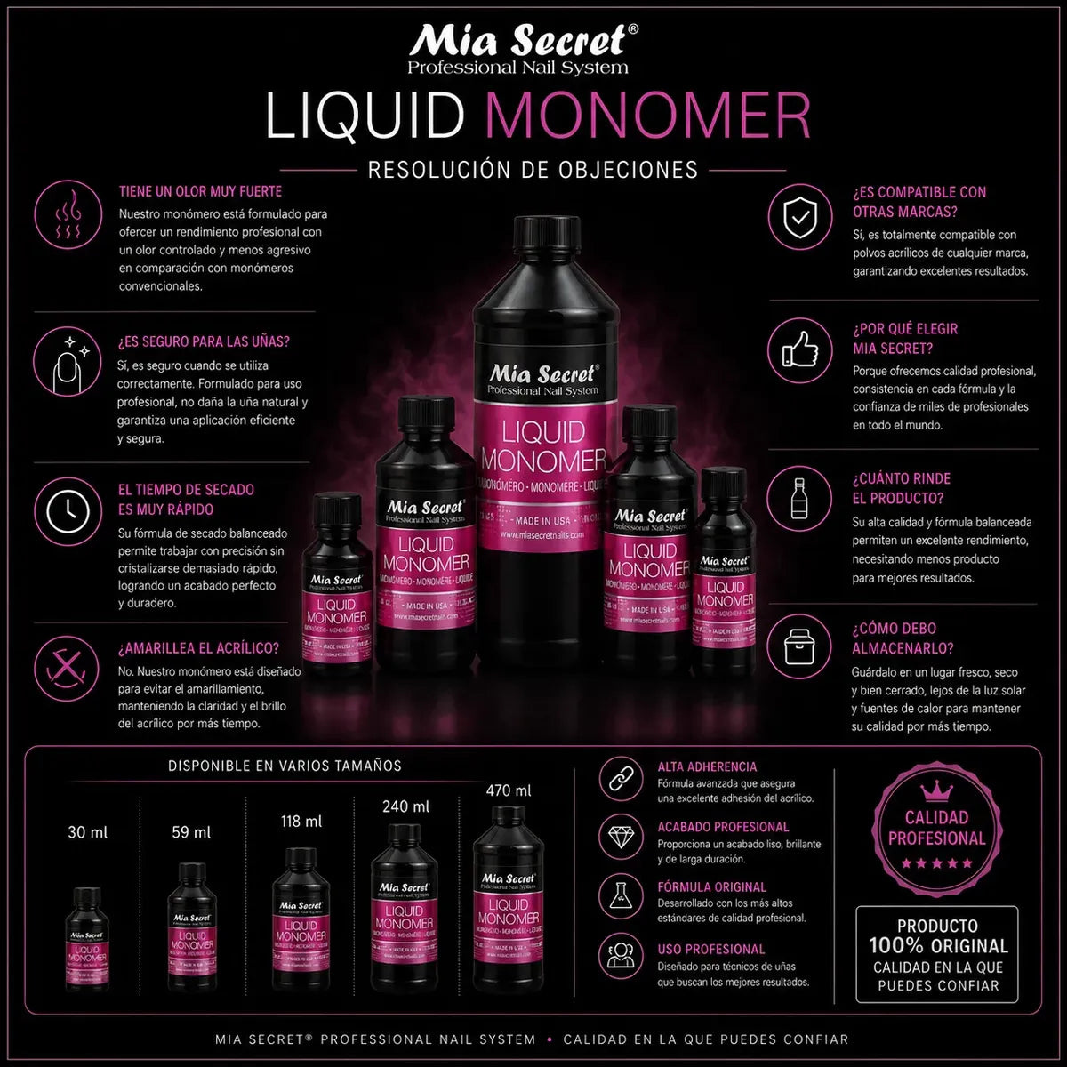 Monómero Mia Secret 240ml
