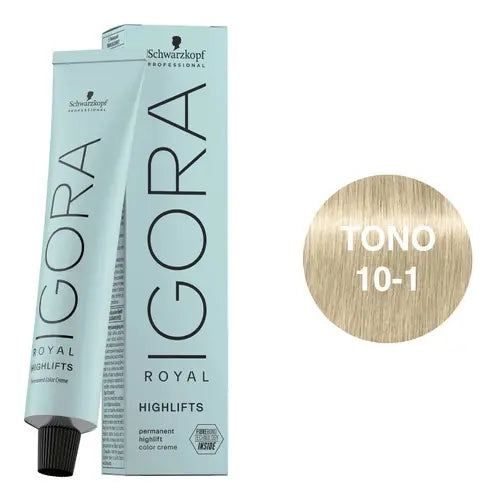 Tinte Profesional Permanente Igora Royal Schwarzkopf 60ml Tono 10-1