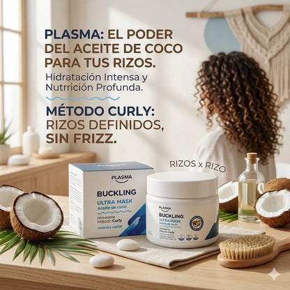 Mascara Para Rulos Buckling Ultra Mask 300gr Metodo Curly