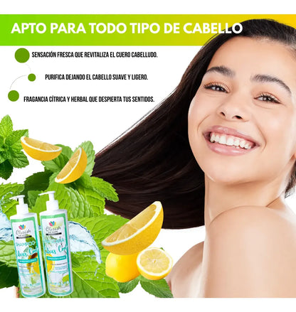 Acondicionador Sin Sal Lemon Fresh Cabellos Grasos Clarish