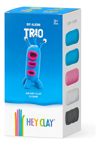 Hey Clay Plastilina Moldeable Color Trio Arcilla Creativa Niños 3+