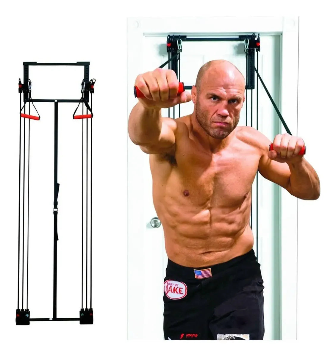 Ejercitador Multi Gimnasio De Puerta Trabaja Cuerpo Completo