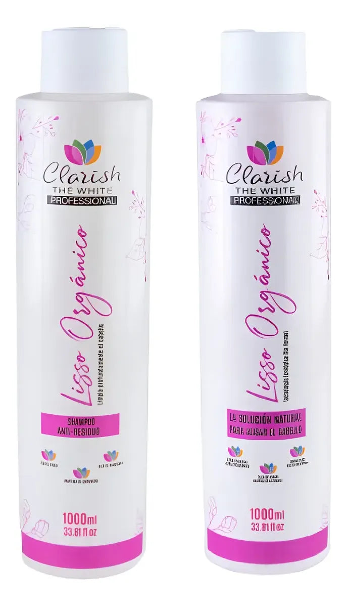 Alisado Orgánico Progresivo Clarish Kit 1l Sin Formol Pro