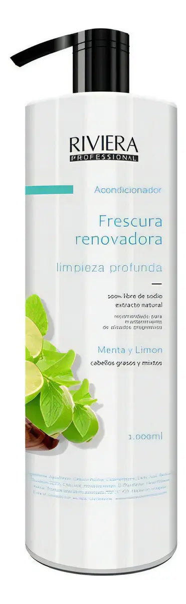 Acondicionador Cabello Graso Menta Y Limón Riviera 1l