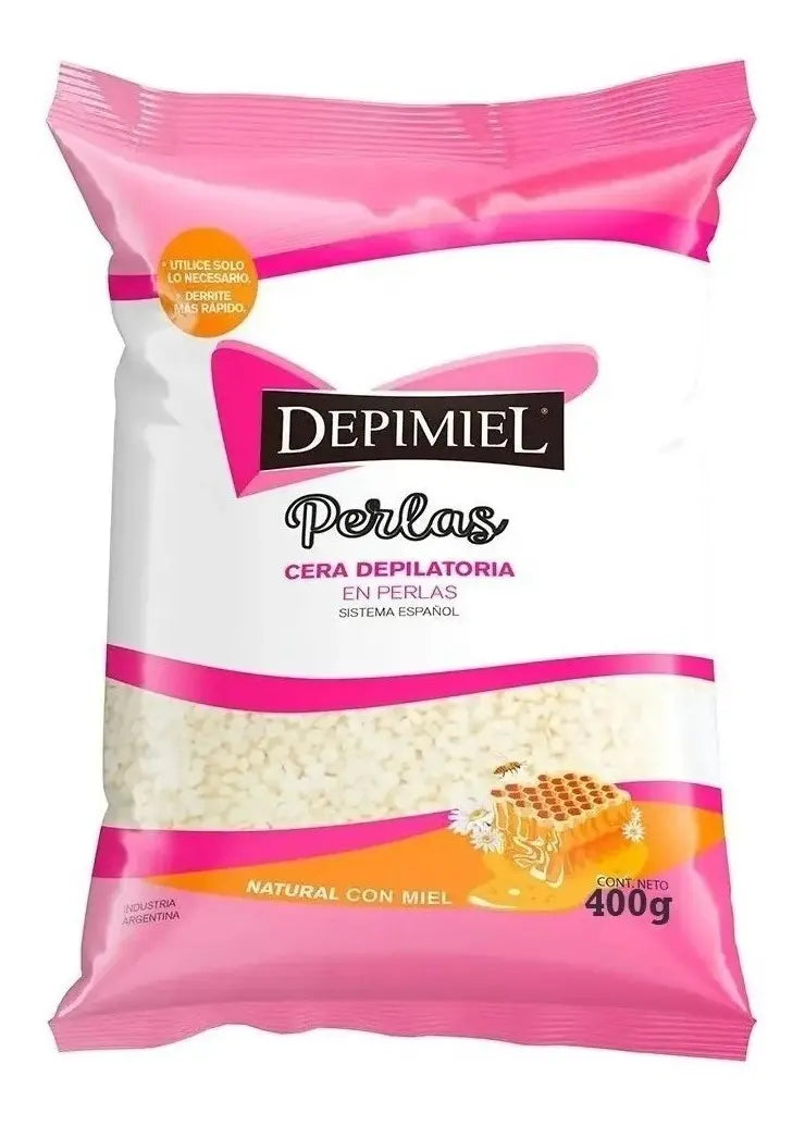 Cera Para Depilar Sistema Español Depimiel En Perlas Natural 400gr
