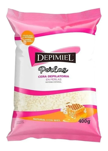Cera Para Depilar Sistema Español Depimiel En Perlas Natural 400gr