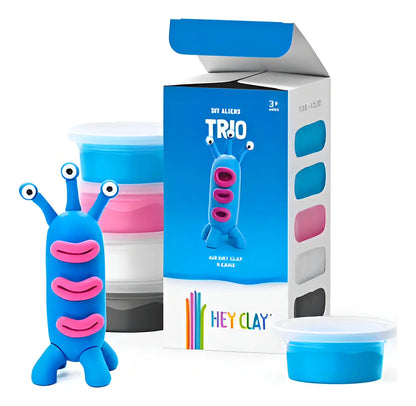 Hey Clay Plastilina Moldeable Color Trio Arcilla Creativa Niños 3+