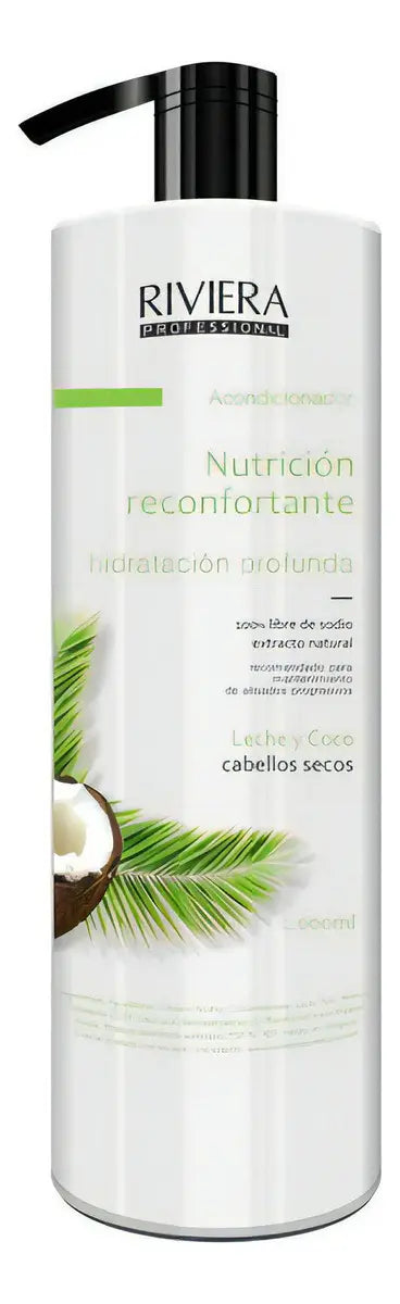 Acondicionador Cabello Seco Leche Y Coco Riviera 1l