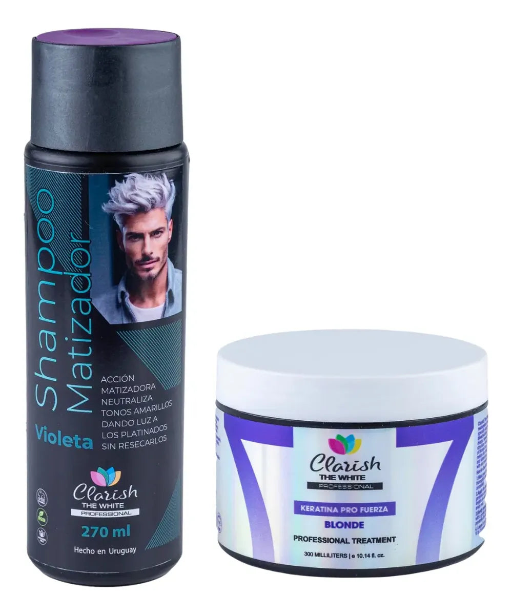 Shampoo Matizador Masculino + Keratina Blonde Decolorados