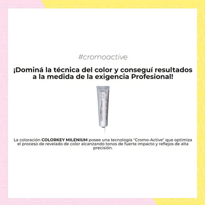 Tinta Silkey Colorkey Milenium Tono 1001 Platino Extra Aclarante para Cabello 120gr