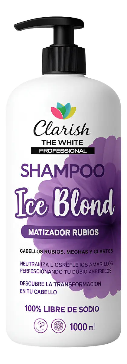 Shampoo Matizador Uso Diario Pigmentos Violeta  1t Clarish