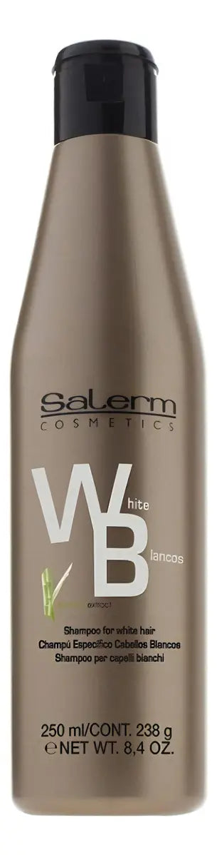 Shampoo Matizador White Blancos Línea Oro 250 Ml Salerm®
