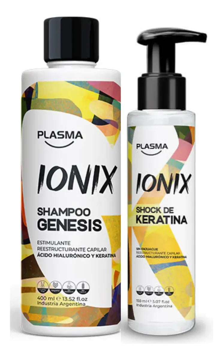 Pack Ionix Plasma Shampo Genesis+ Keratina Shock