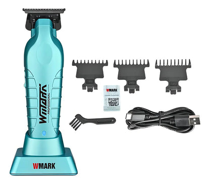 Maquinilla de Acabado Azul Wmark NG317 Inalámbrica 3 Peines