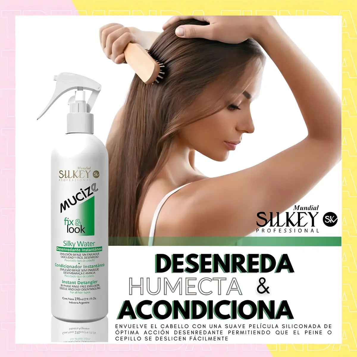 Desenredante Instantáneo Silkey Mucize Fix Silky Water 270ml