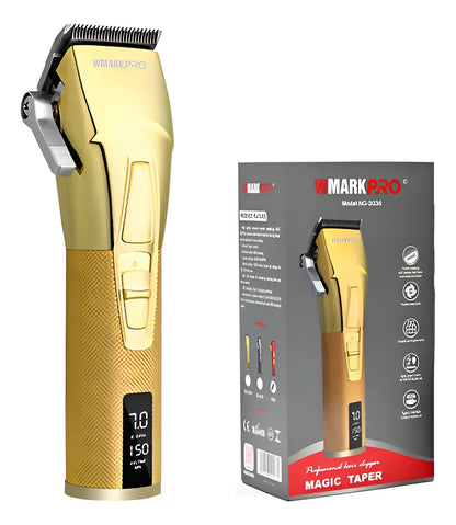 Maquina Corte De Pelo Cuchilla Ceramica Wmark Ng-2036 Dorado