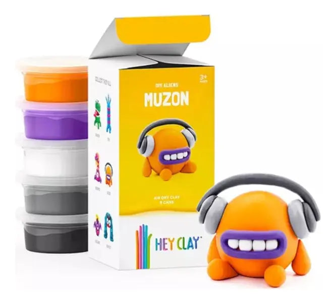 Hey Clay Plastilina Moldeable Foamy Color Muzon Para Niños 3+ Años
