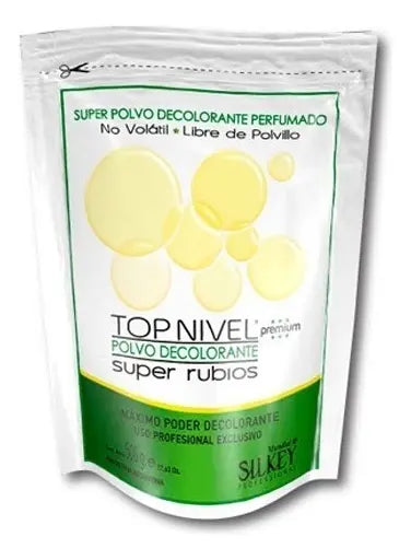 Decolorante Cabello Silkey Top Nivel Premium 500g Luz Blanca Permanente