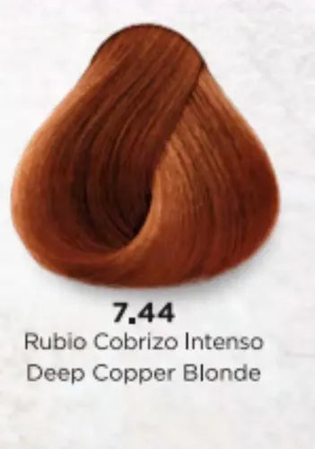 Tinta Kuul N°7.44 Con Aceite De Coco + Oxidante Activador Tono 7.44