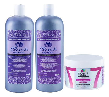 Shampoo Sin Sal + Acond Blonde + Keratina Concentrada