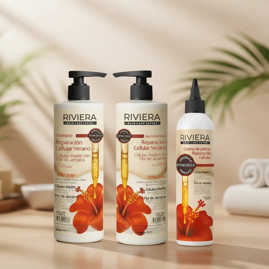 Pack Jamaica Sh + Acond + Crema Peinar Jamaica Celulas Madre