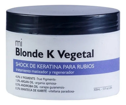 Blonde Keratina Vegetal 300ml Matizador Y Regenerador