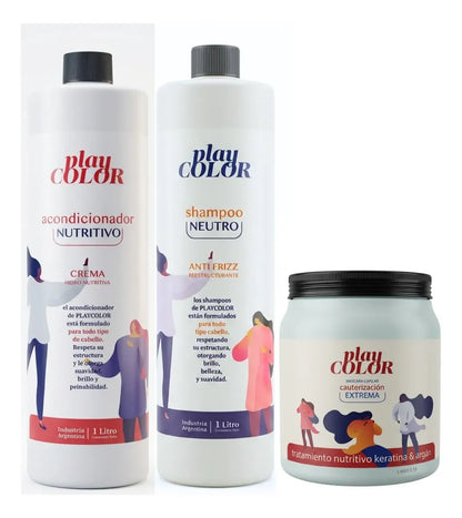 Pack Play Color Shampo + Acond + Mascara Plasma