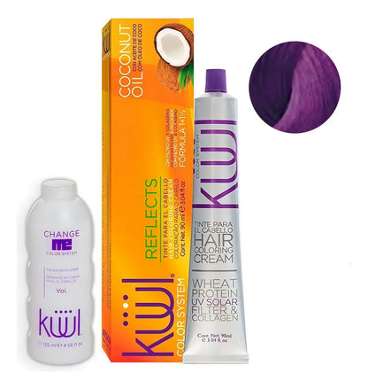 Tinta Kuul Color Reflects Violeta 90ml + Oxidante Activador